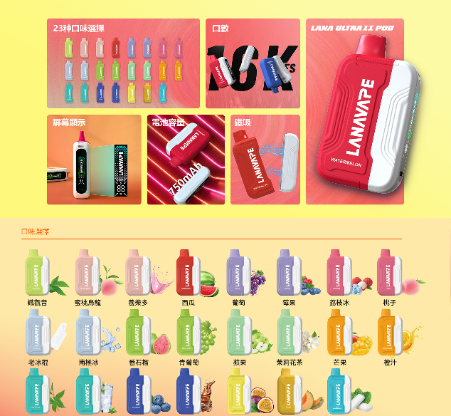 Lana Ultra II 16000 PUFFS| 强势来袭！ ⚡不止是电子烟，更是潮流态度！ ❤️