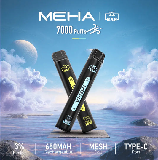 魅嗨MEHA VBar小黑條 7000口大容量 一次性拋棄式電子煙